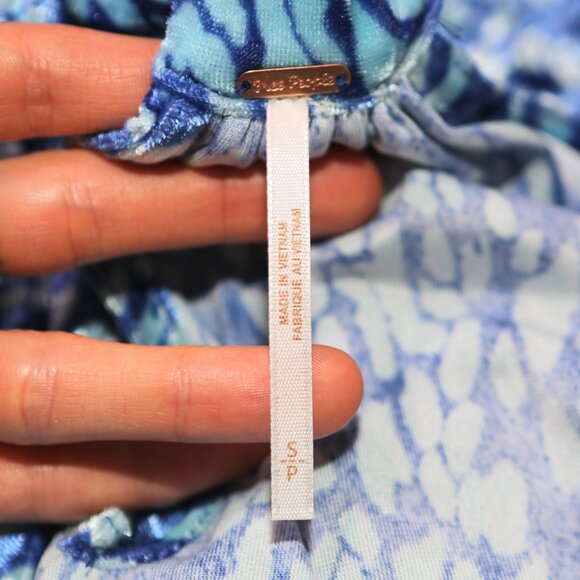 $78 FREE PEOPLE - Blue Velvet Take a Break Halter Top Shirt - Women's Small NEW - Picture 5 of 7